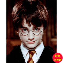 Harry Potter wig Childrens wig Adult short straight hair male Brown stage performance props Realistic COS wig