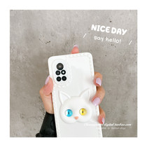 Stereo different pupil cat suitable for vivox50 mobile phone case x27 silicone soft case x21 all-inclusive x30x23 anti-drop x9x20 love frame y3y5s female y7s cute y