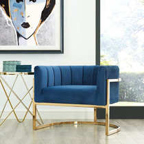 Nordic luxury reception room negotiation chair living room lazy sofa chair beauty salon creative card seat leisure U-shaped chair