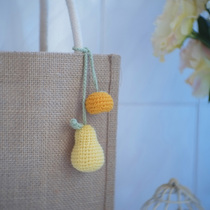 Handmade DIY wool crochet plush embroidery personality good luck pendant chest hanging bag