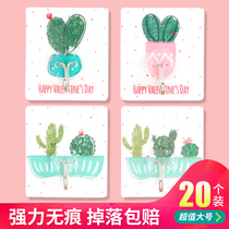 Sticked hook strong load-bearing university dormitory wall male Post key door cute cartoon kitchen personality adhesive hook home