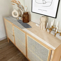 Shoe Cabinet Mat Table Cloth Waterproof Anti-Oil Wash-Free Dining Side Cabinet Table Cloth Pvc Strip Table Mat TV Cabinet Geb