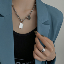 Light luxury niche does not fade necklace female ins tide hip hop ins simple cold wind sweater chain hiphop accessories summer