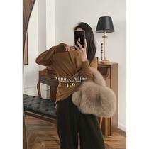 Money Mercy West Wool Lego Style Retro Crossover Undershirt Woman Design Sensation Knitwear Knitwear 2022 Spring New