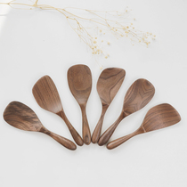 Wood said black walnut rice spoon Solid wood rice cooker non-stick rice spoon rice shovel rice spoon Wooden rice scoop