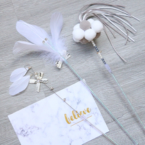 INS Wind funny cat stick self-Hi funny cat toy feather Bell kitten favorite set cat supplies cat toys