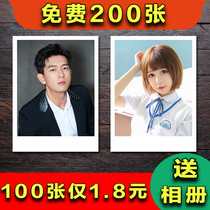 Photo washing sending photo album high quality printing printing polaroid developing photo drying mobile phone identification plastic sealing printing