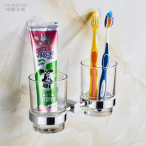 Shipping all-copper plated chrome gargling cup holder suit hotel guesthouse glass double cup shelf light lavish home brushing cup shelf