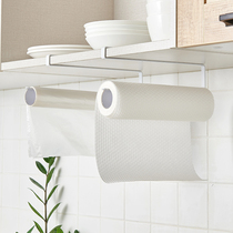 Kitchen paper towel rack Cling film storage paper towel rack Free hole kitchen paper napkin rack Kitchen roll paper rack