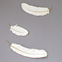 American light luxury feather wall decoration Nordic living room sofa background wall decoration porch wall decoration creative three-dimensional wall