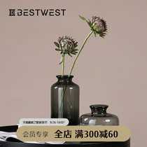 BEST WEST Phoenix Thistle simulation bouquet ornaments living room table floral ornaments planting vase creative