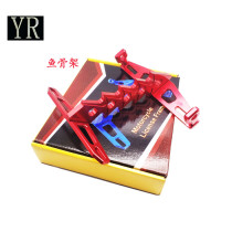 Motorcycle modified rear tail license plate frame license plate holder fish skeleton CNC aluminum alloy Yellow Dragon monkey M3M5 recommended
