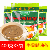 Shaanxi specialty Defuxiang Camellia oleifera Xian specialty gourmet beef oil tea camellia oleifera Camellia oleifera Camellia oleifera noodle 400g 3 bags