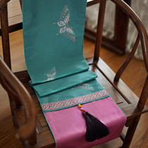 Table Flag Chinese Tea Table Towels Cotton Hemp China Wind Meditation Table Cloth Bed Flag Tea Art Ethnic Wind Tea Mat Guqin Dust Cover