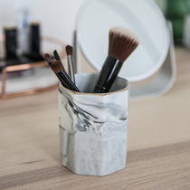 Storage rack ins desktop cosmetics storage barrel brush Makeup brush Makeup brush Storage eyebrow pencil barrel Plastic