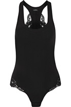 LA PERLA 2021 black stretch cotton blend womens one-piece tights