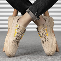 Labor insurance mens shoes 2021 New Autumn Work work Joker Leisure board shoes waterproof non-slip work site trendy shoes