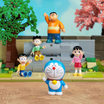 Keeppley Doraemon Series Nobita Room Time Machine Assembled Cement Pipe Empty Block Toys