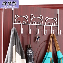 Hanging clothes artifact wall nail free toilet bedroom room bedroom bedroom room heavy punch free hanging clothes self-adhesive hook