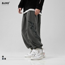 BJHG Autumn New Loose Hip Hop Casual Broadlegged Turnip Pants Trendy Mens Version Street Dance Harun Beam Pants