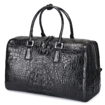 2021 new crocodile leather luggage bag light luxury crocodile bone leather portable large capacity business casual mens travel bag