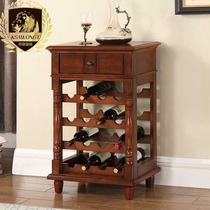 Dining side cabinet wine cabinet American solid wine cabinet Display wine cabinet storage cabinet Small apartment low cabinet storage cabinet Restaurant furniture