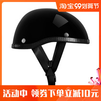 Motorcycle Harley helmet men and women electric car locomotive semi-Helmet helmet Four Seasons Universal Light retro helmet breathable