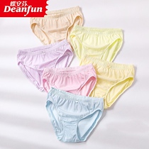 Butterfly Anven 100% Pure All-cotton Lady Underwear High Waist Large Size Loose Triangle Pants Mommy Pants Supermarket same baggy