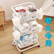 Baby shelf Stroller Baby supplies Snack storage rack Storage living room Mobile confinement newborn bedroom