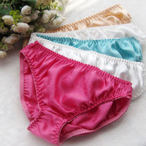 100% mulberry silk real silk underpants female jacquard sexy underpants dark tattoo plus hypertrophy yard underpants