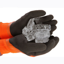 2021 double-sided dipped dry and wet mechanical construction outdoor cold storage operation frozen non-slip cold-proof winter warm gloves