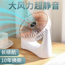 usb mini fan mute office table mini household rechargeable battery student dormitory electric fan