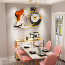 Creative wall clock modern light luxury simple clock living room decoration personality home Net Red fashion silent restaurant clock