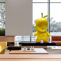 Cartoon characters Fruit people FRP sculpture Sales office hall Art decoration model tenant hall floor decoration