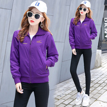 Spring coat jacket 2020 outdoor spring and autumn collar sports casual top middle-aged lady windbreaker windbreaker