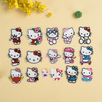 Cloth stickers KITTY Cat childrens patch stickers Clothing clothes jeans decorative ironing decals hole patches