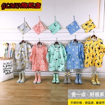 glminins hot new boys and girls raincoats big brim poncho cartoon light and durable with schoolbag