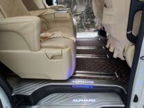Toyota Elfa ALPHARD30 series VELLFIRE foot pad seven-seat carbon fiber leather foot pad alphard floor mat