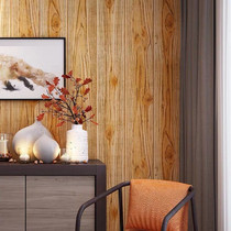 Retro nostalgic antique antique wood grain wood color wallpaper modern simple living room bedroom Teahouse Chinese 3D stereo wallpaper