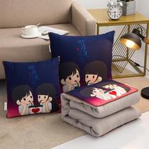 Holding Pillow Car Creative Quilt Dual-use High-end Pair Of In-car Pure Cotton Winter Thickening Intensify All Season Universal On-board Car