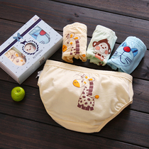 Hot Pins Childrens Pure Cotton Briefs Boy Girl Comfort Flat Corner Pants Without Fluorescent Agent Four Seasons