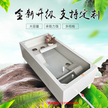 Medium and large turtle tank with drying platform tortoise Villa breeding box turtle box turtle box turtle pond feeding area balcony home landscaping