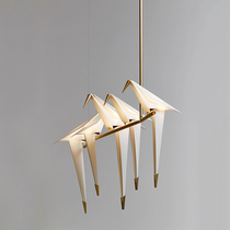 Mirror North and South Europe designer Thousand Paper Crane personality creative light luxury high-end living room bird modern simple restaurant chandelier