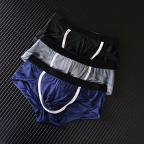 Hollow stitching comfortable breathable large stretch foreign trade factory tail single cotton mens briefs underwear underwear