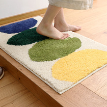 Nordic non-slip mat style bathroom absorbent foot mat door toilet mat thickened bedroom carpet entrance mat