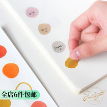 Salt Department Morandi Color Colored Dots Geometric Stickers Small Freshens Wind Hand Tent Decorative Material Card Stickup