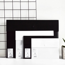 Nijia pressed the pad bag A4 minimal business custom briefcase plastic archive bag a5 office materials bag A3