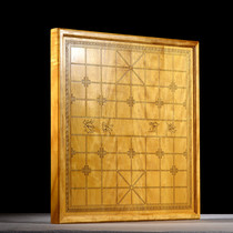 Jin Sinan chess mahogany chessboard small leaf zhennan chessboard double-use solid wood chess go board set