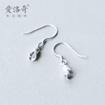Love Rocky s925 Silver Rose Flower Earrings Ladies Korean version of Mori hipster romantic short earrings jewelry