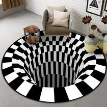 3D Voretex Visual Illusion Rug Printed Mat Optical Illusion